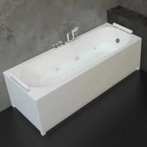 Хидромасажна вана СМАРАГД Standart Flat 10, 130-180 см, бял