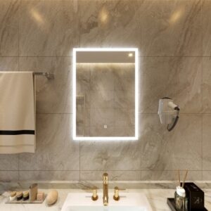 Огледало за баня SLOPE с LED осветление, 60х80 см